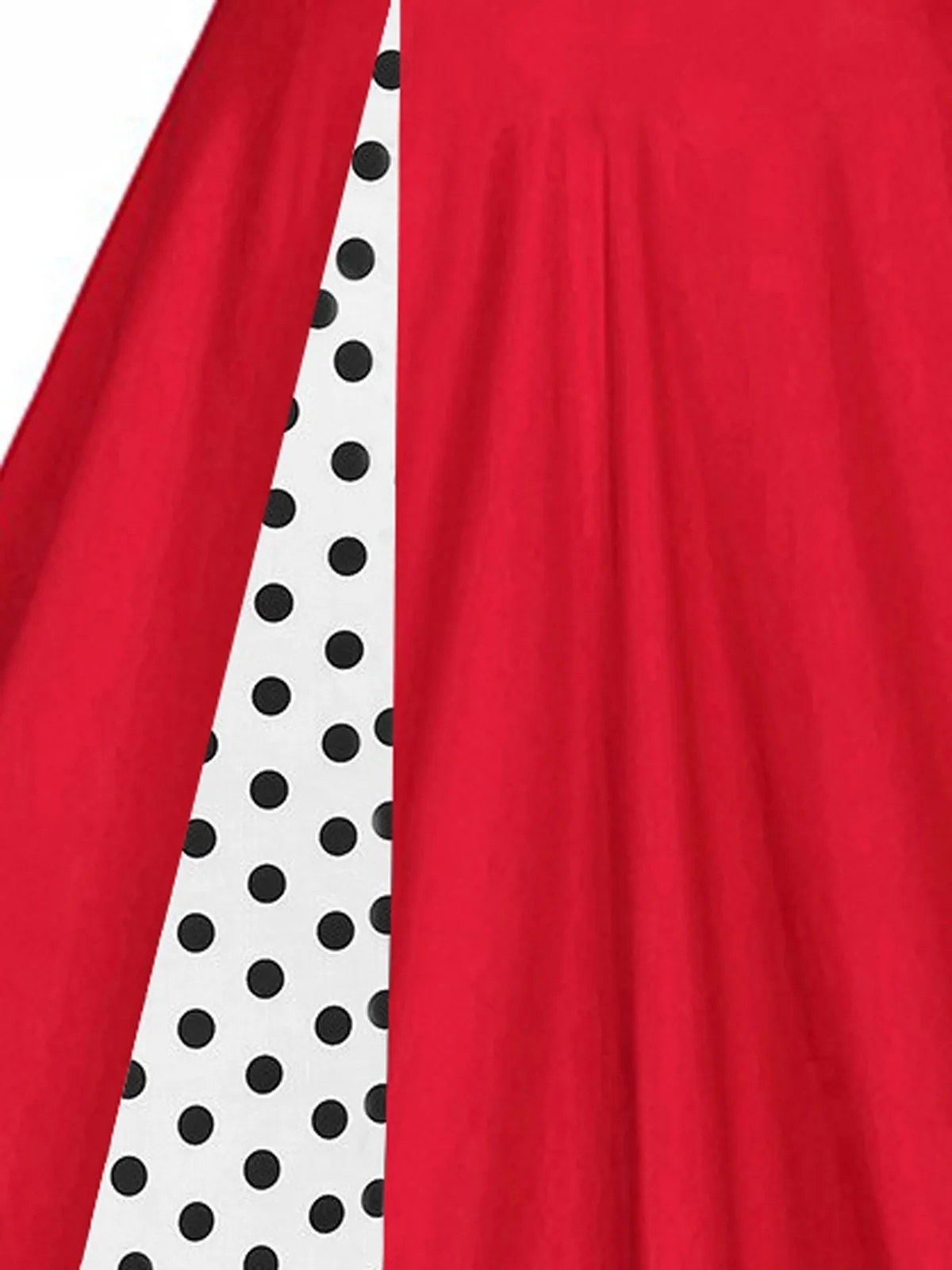 1950s 3/4 Sleeve Patchwork Swing Dress