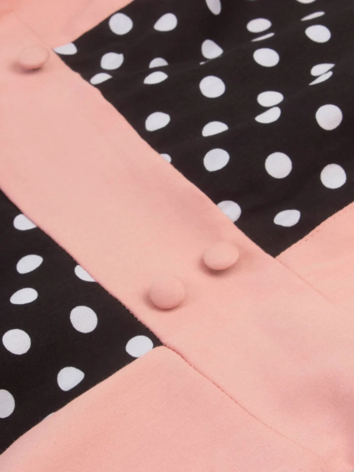 1950s Polka Dot Patchwork Dress