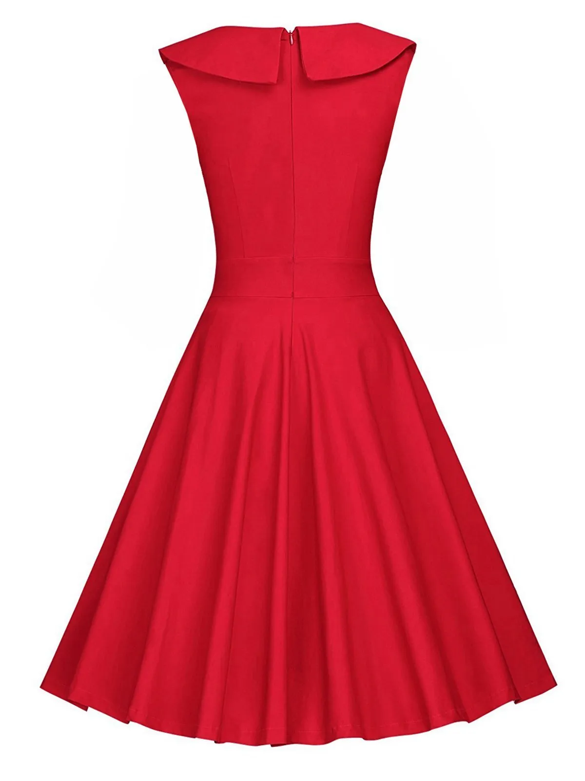 1950s Polka Dot Patchwork Swing Dress