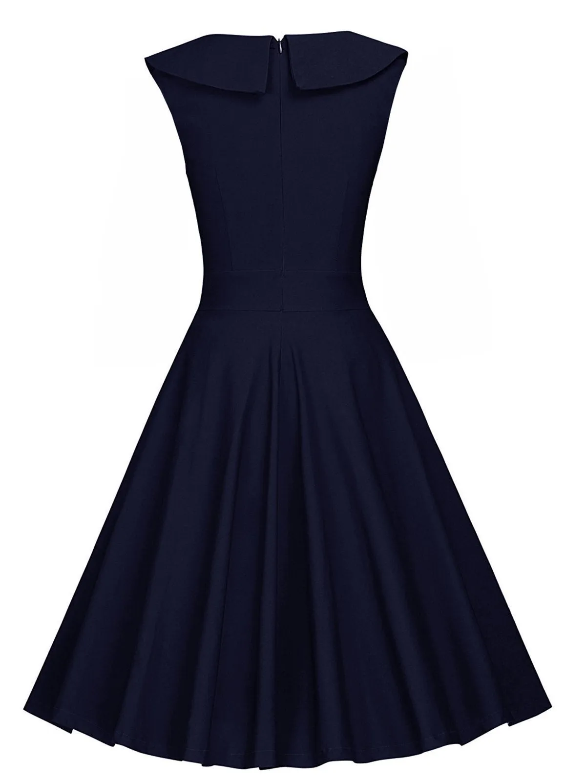 1950s Polka Dot Patchwork Swing Dress