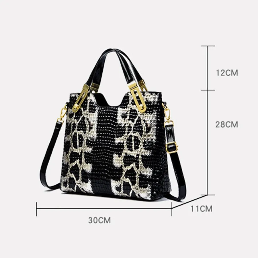 AlliCroco Sequined Zipper Shoulder Bag