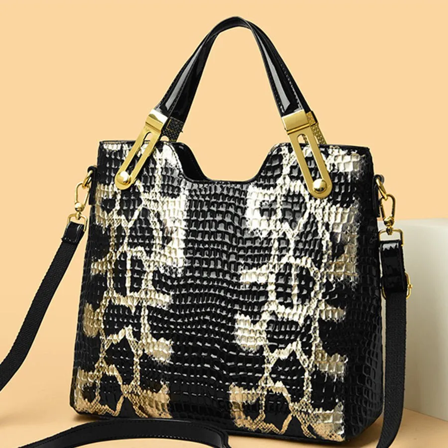 AlliCroco Sequined Zipper Shoulder Bag