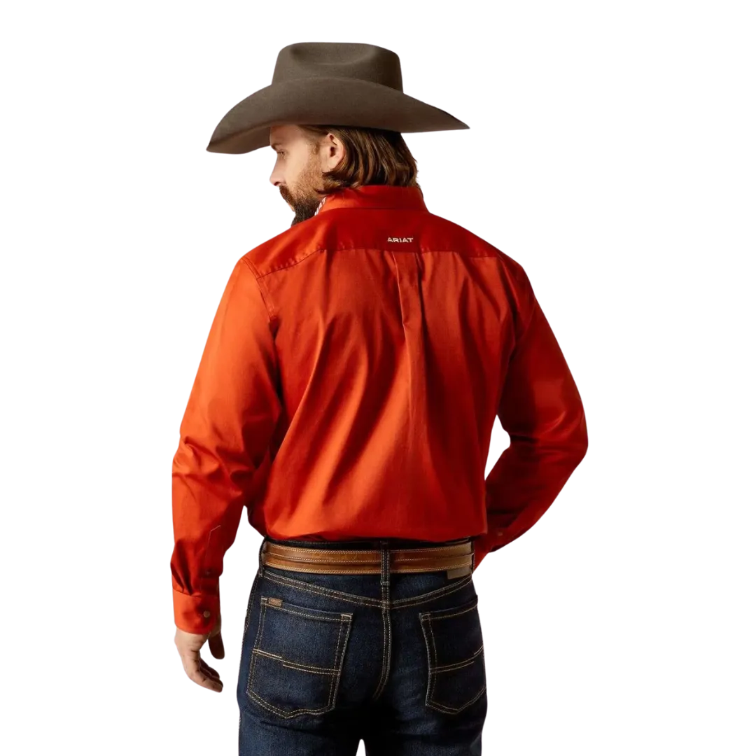 Ariat Men's Team Logo Orange Dark Shirt