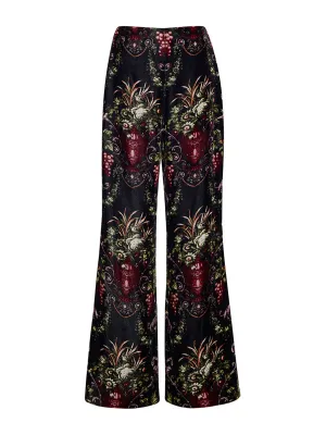 Black fleur Firenze pants