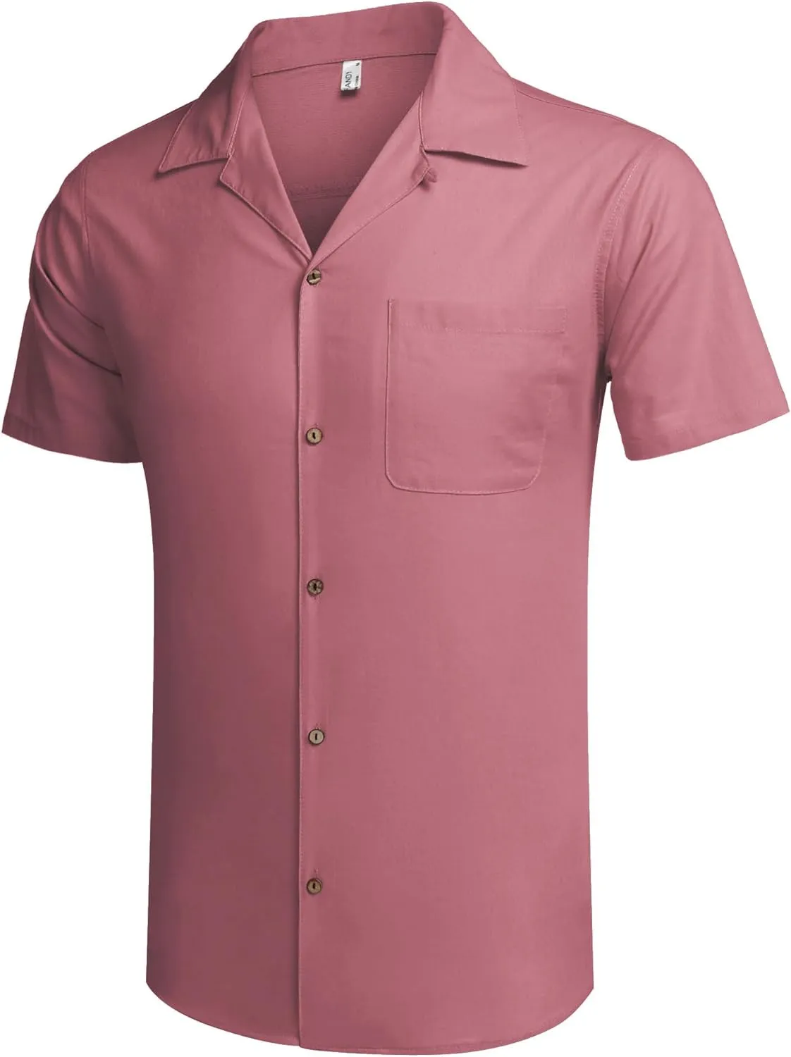 COOFANDY Men's Hawaiian Floral Shirts Cotton Linen Button Down Tropical Holiday Beach Shirts