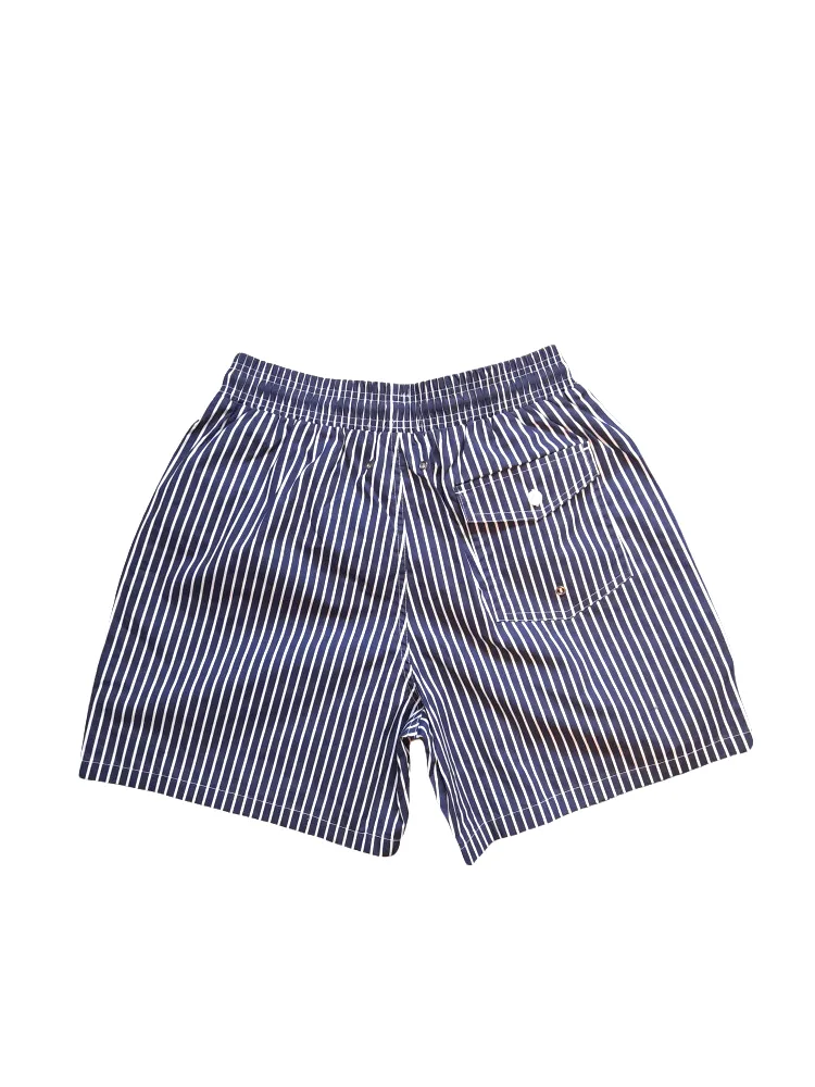 Danny Classic Blue Striped Swimwear Mens Shorts