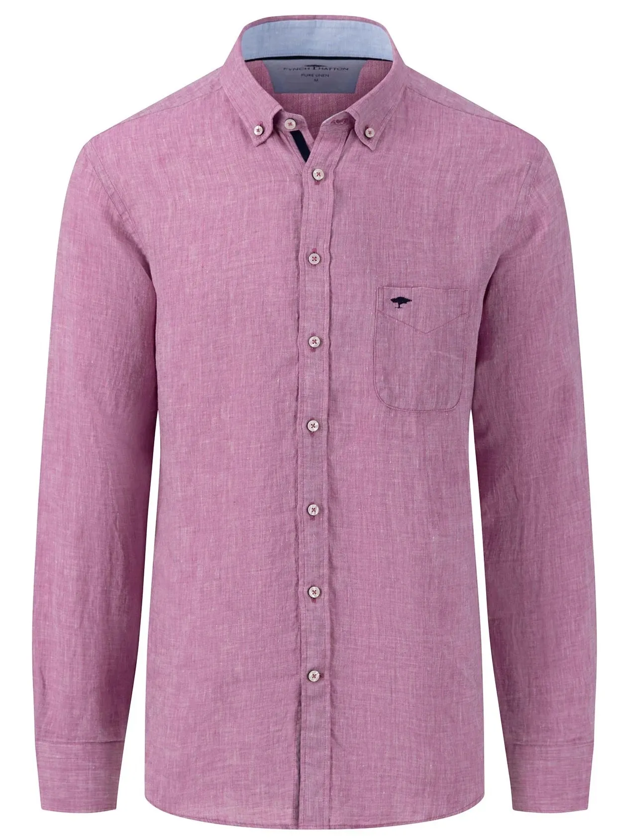 FYNCH HATTON Pure Linen Shirt - Men's – Dusty Lavender