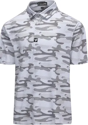 Mens Golf Polo Shirts Short Sleeve Dry Fit Performance Moisture Wicking Casual Print Collared Golf Shirts for Men