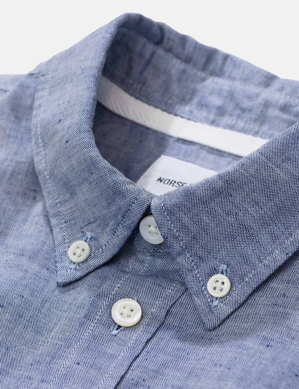 Norse Projects Osvald Button Down Shirt - True Blue