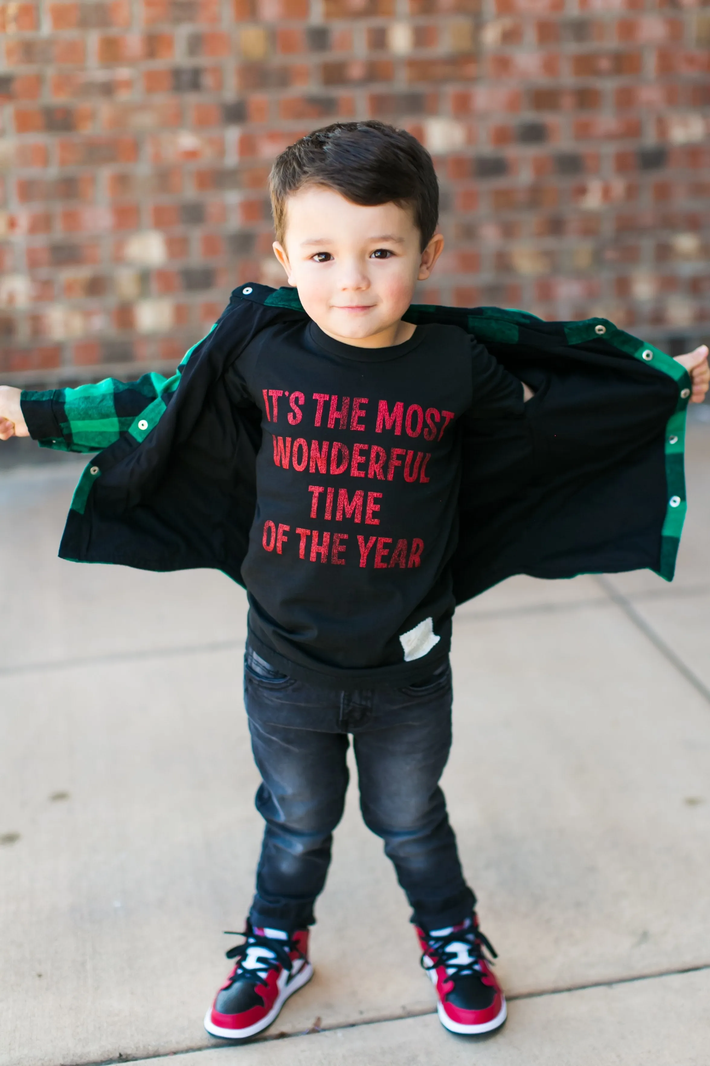 Retro Brand - Most Wonderful Time of the Year Tee in Black OR Charcoal