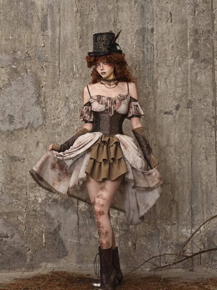 Retro lace corset【s0000008171】
