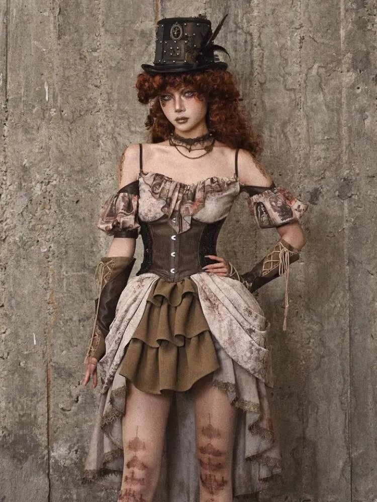 Retro lace corset【s0000008171】