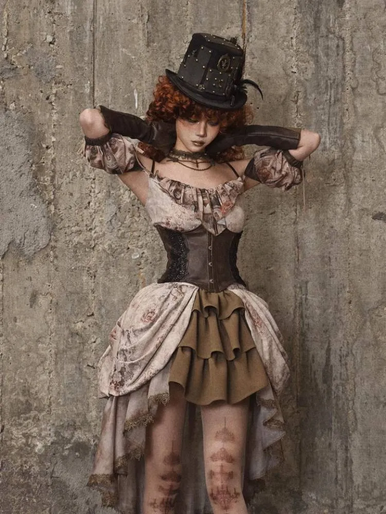Retro lace corset【s0000008171】