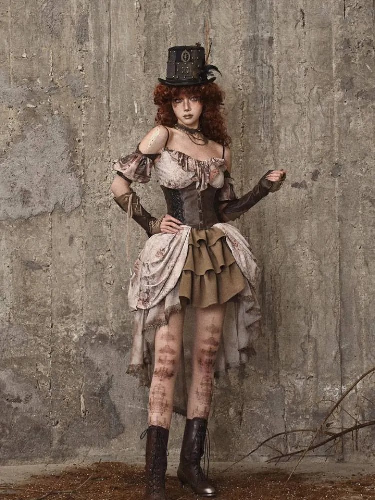 Retro lace corset【s0000008171】