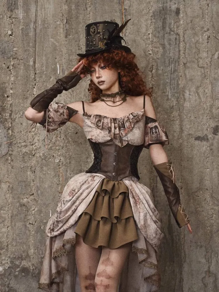 Retro lace corset【s0000008171】