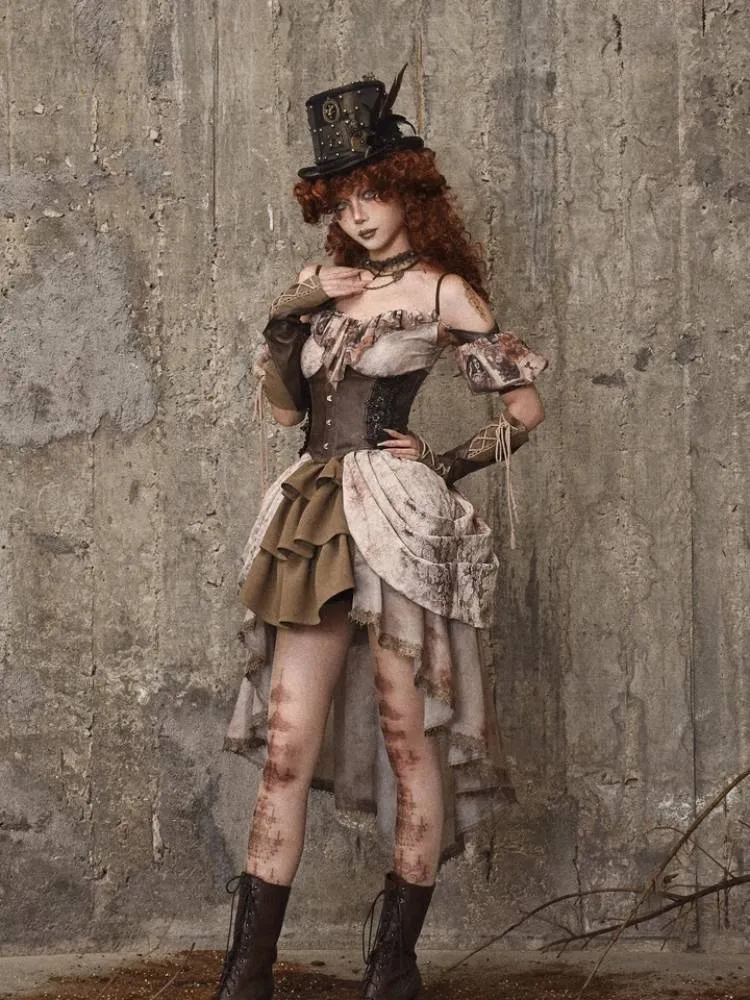Retro lace corset【s0000008171】