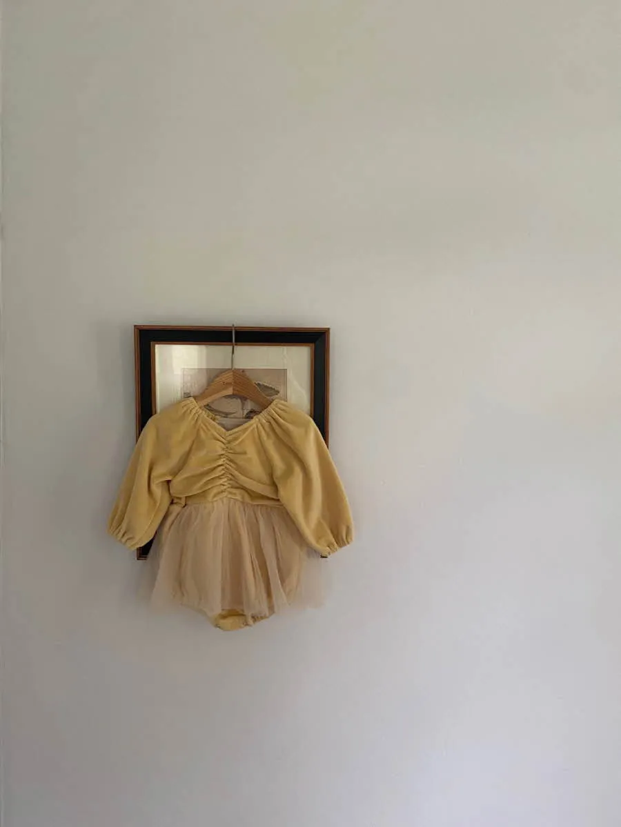 Sophie Ballet Tutu Romper_Yellow