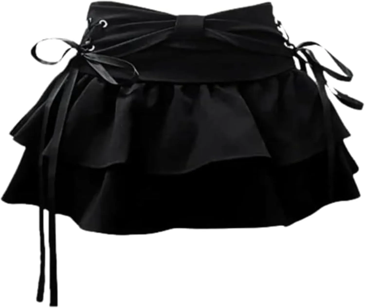 Women's Bow Cute Jean Skirt Y2k Kawaii Low Rise Denim Skirts Vintege Aesthetic Going Out Clothes