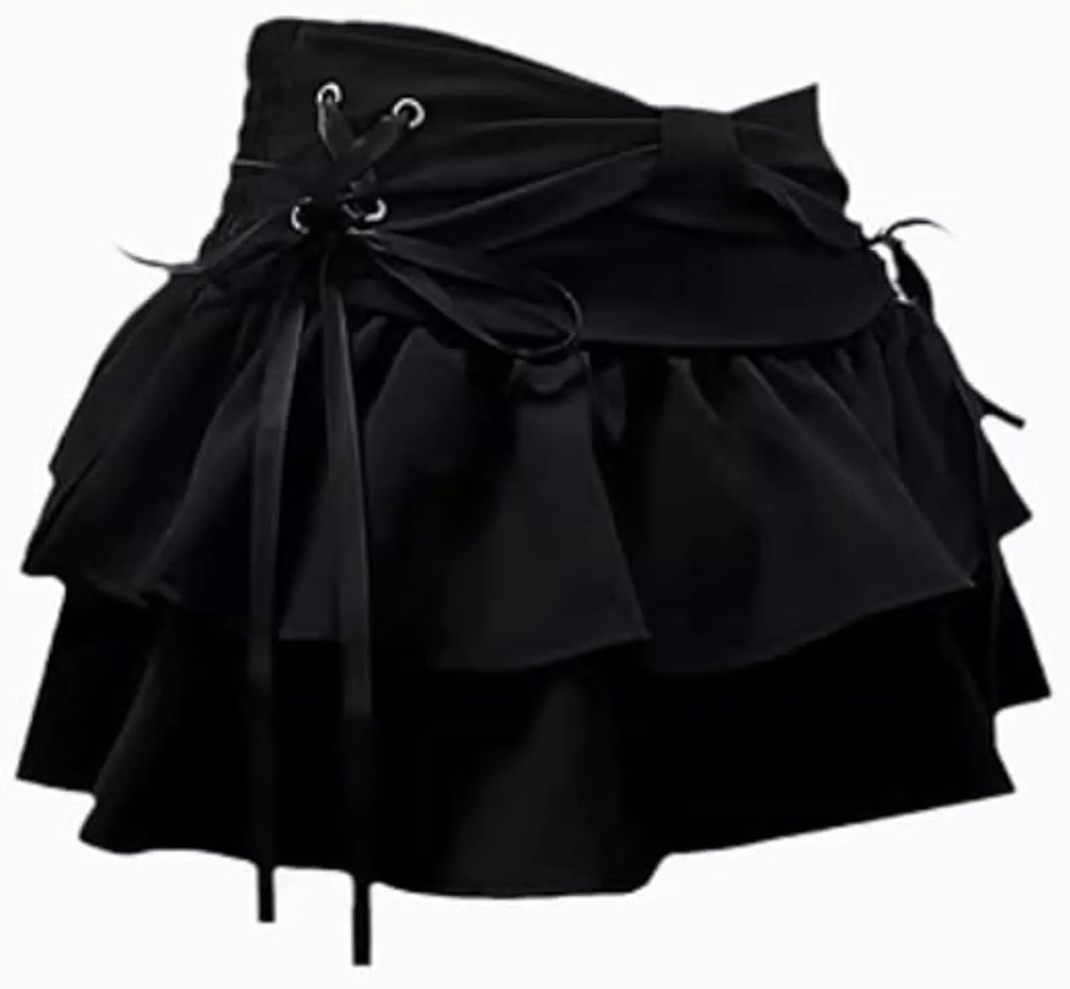 Women's Bow Cute Jean Skirt Y2k Kawaii Low Rise Denim Skirts Vintege Aesthetic Going Out Clothes