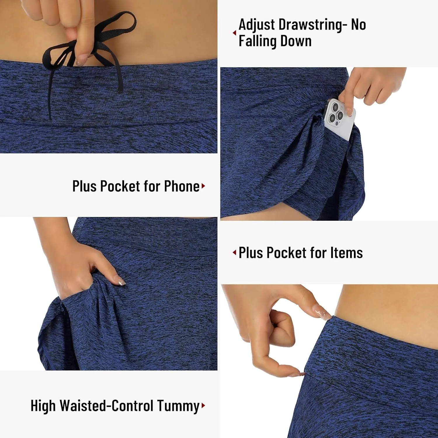 Womens Skorts Skirts Tennis Golf Mini Skirt Athletic Skorts with Pockets Shorts, Women Runnning Workout Skirts