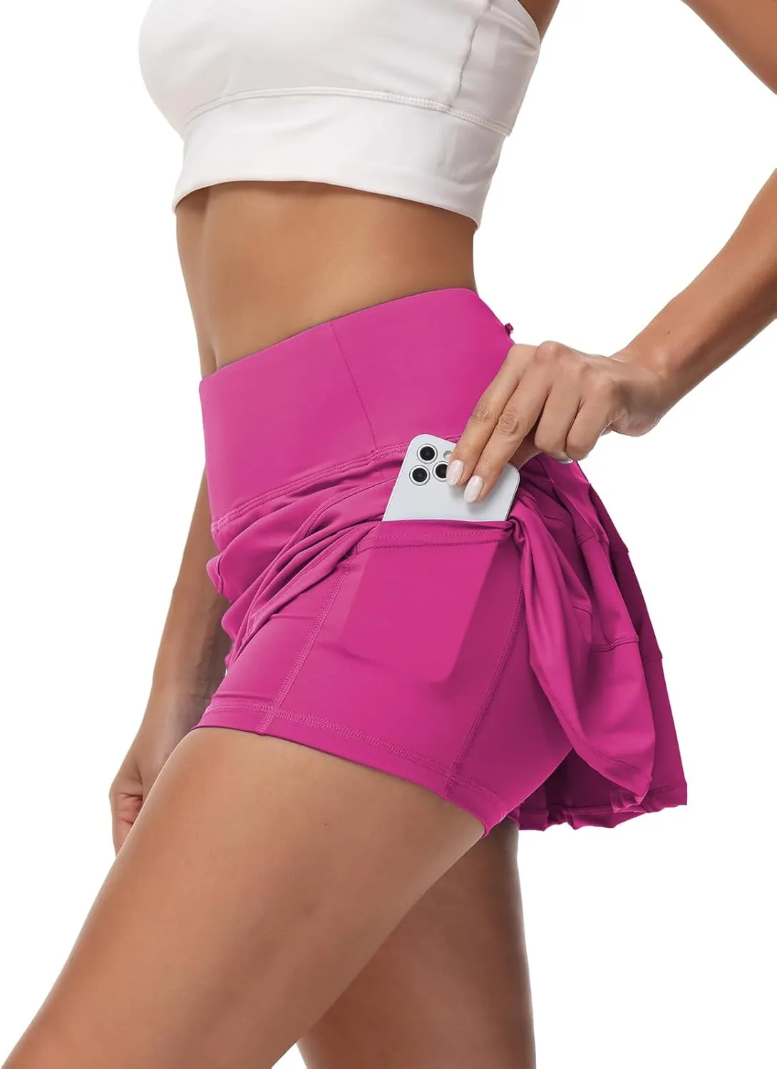 Women's Tennis Skirts High Waisted Athletic Golf Skorts with Pockets Skirts for Women Casual Workout Built-in Shorts